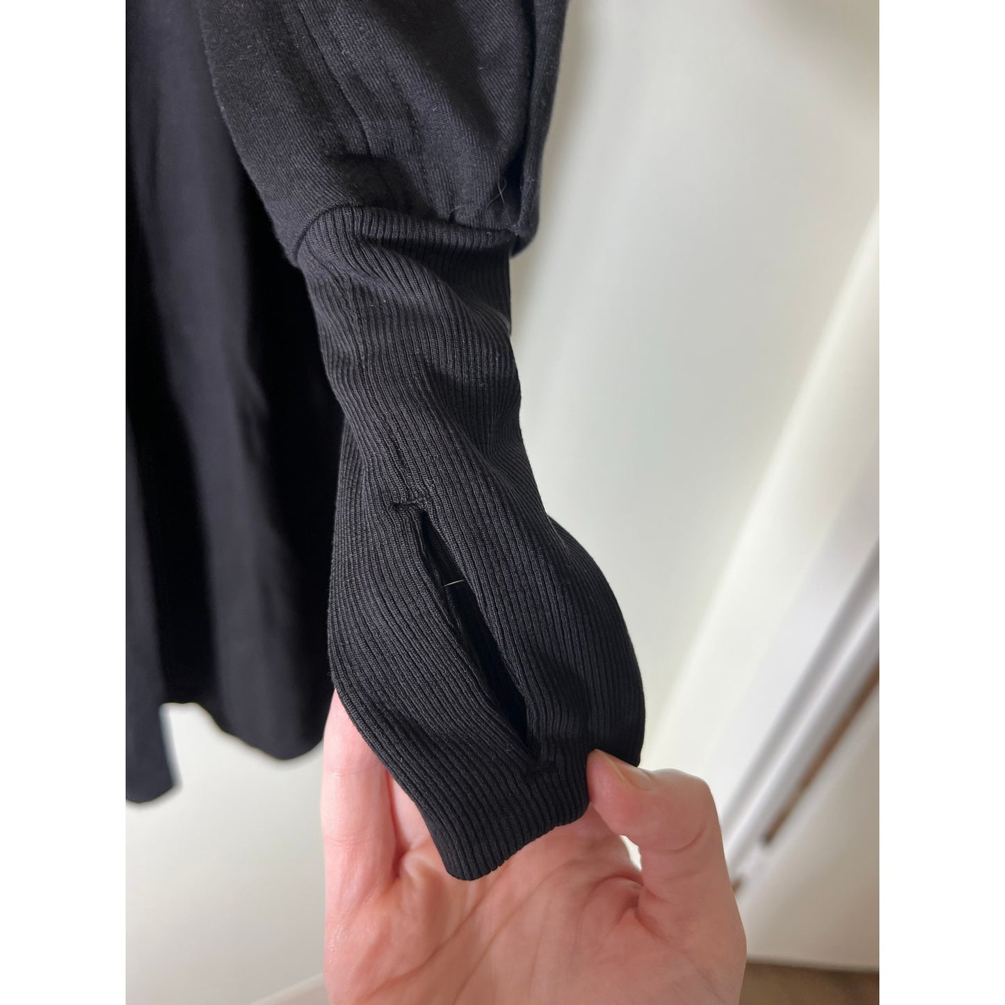 Athleta Black Long Sleeve, Extra Long Cardigan Jacket Sz XS
