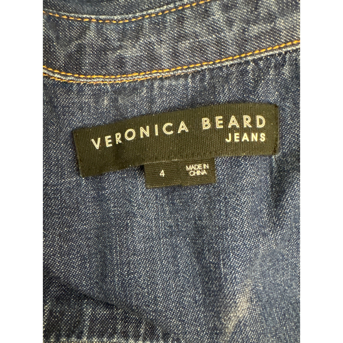 Veronica Beard Jeans Cap Sleeve Button Up Maxi Dress Sz 4