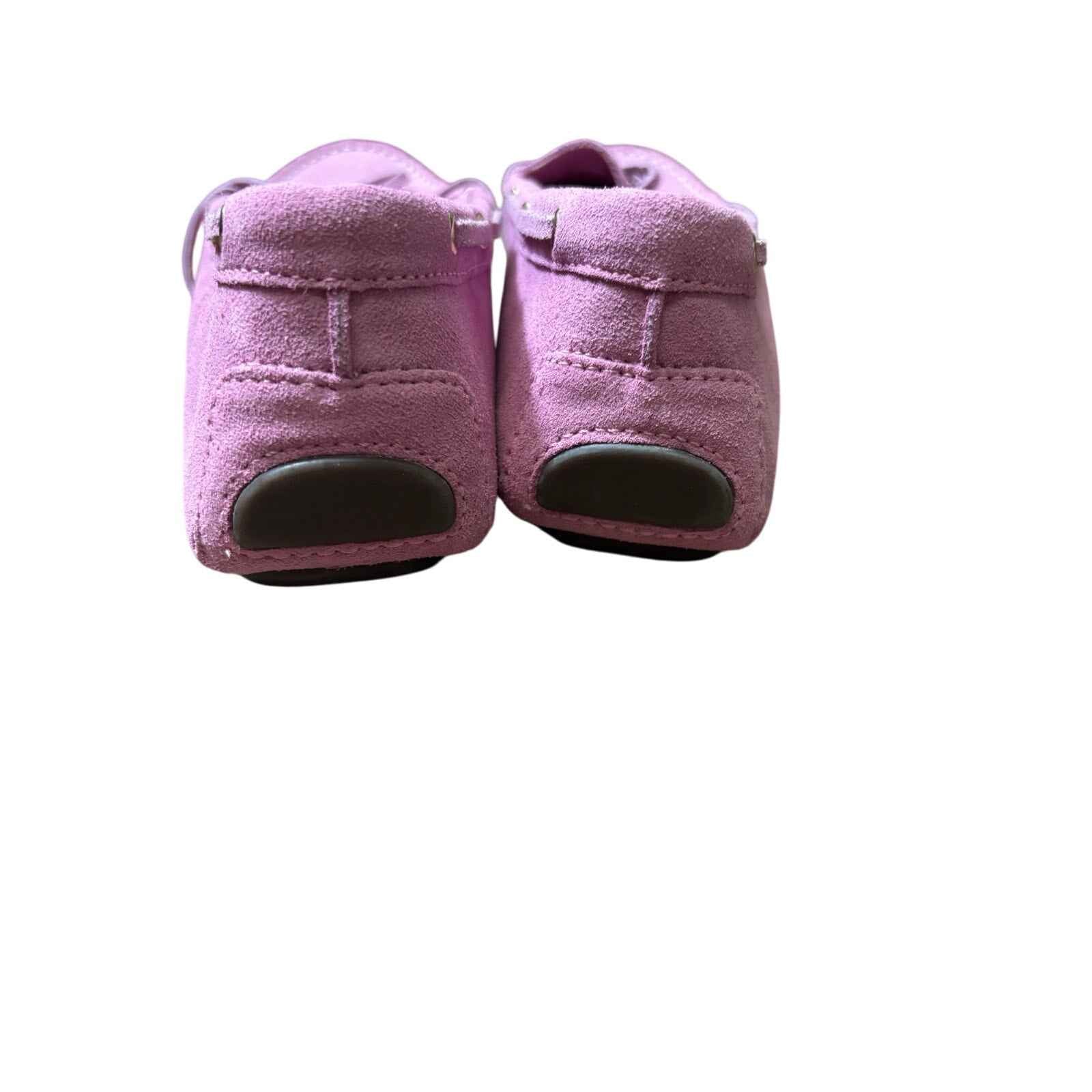 J. Crew Pink Suede Moccassins Sz 9.5