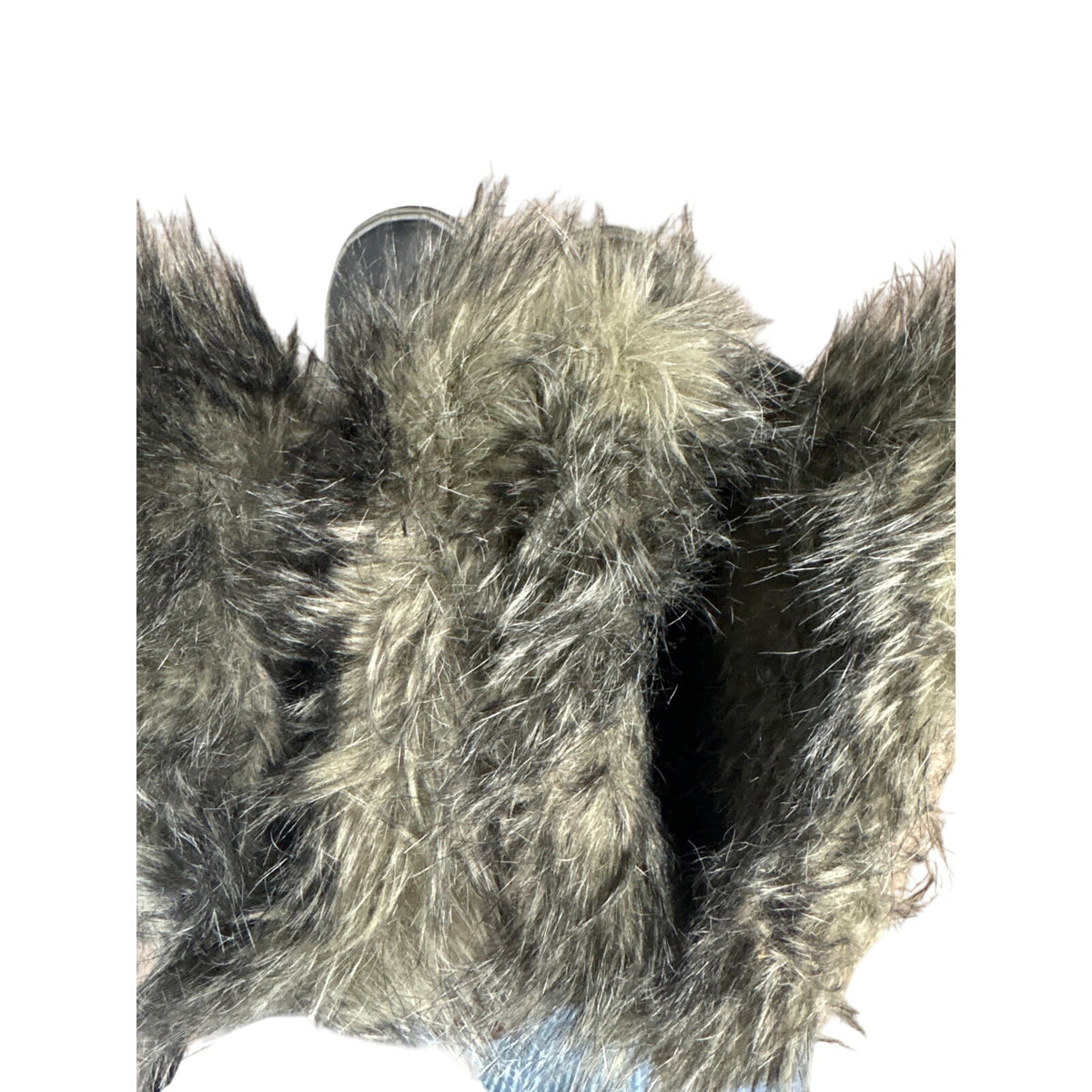 Sorel Gray and Black Fur Trimmed High Lace Up Boots Sz 8.5