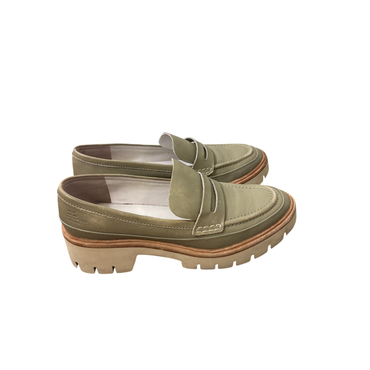Oncept Gray/Tan Loafers Sz 9.5