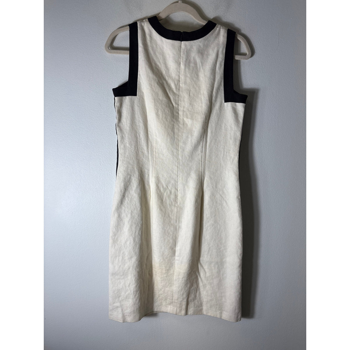 Ralph Lauren Cream With Black Trim Dress Sz 6