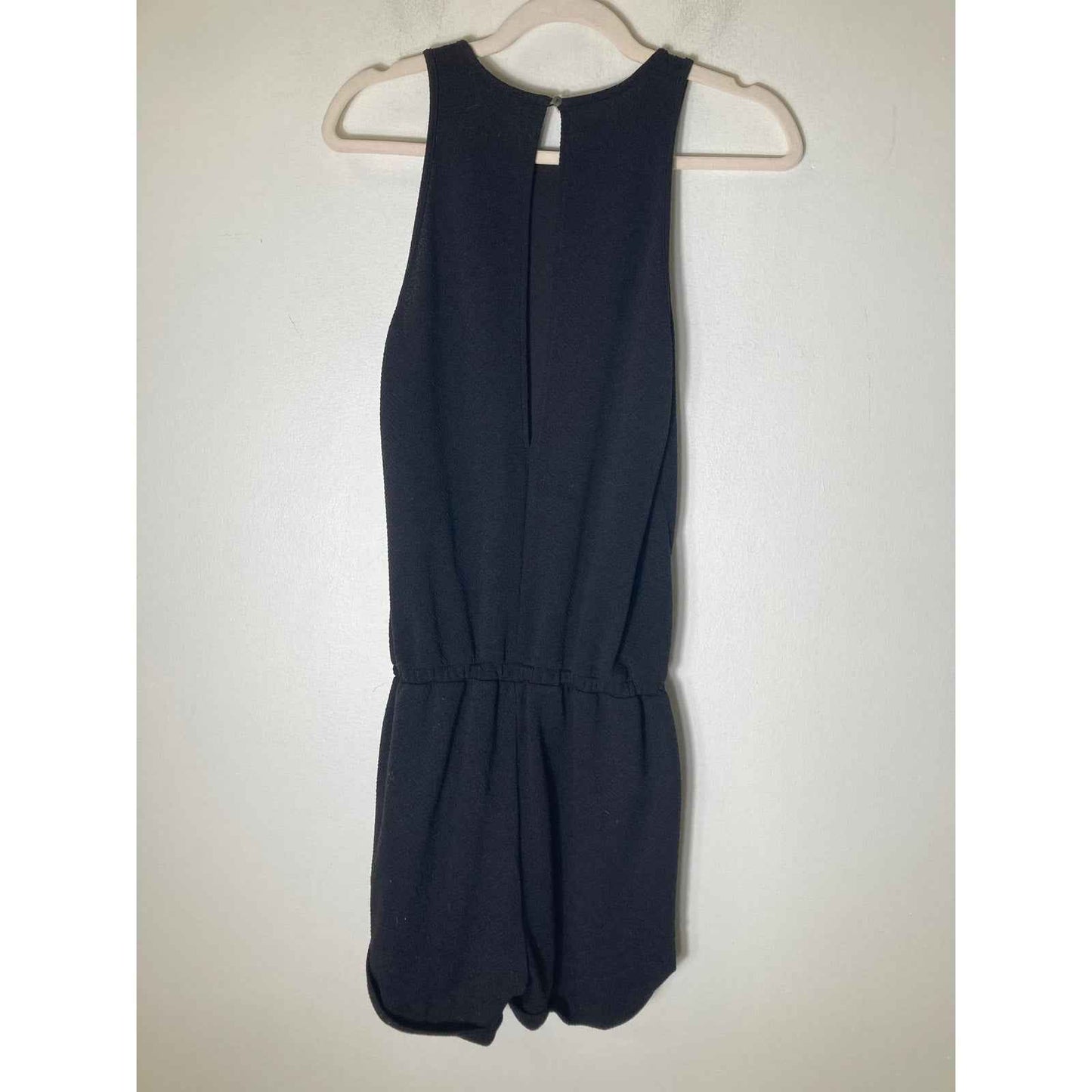 Zoa NY Black Sleeveless Romper Sz s