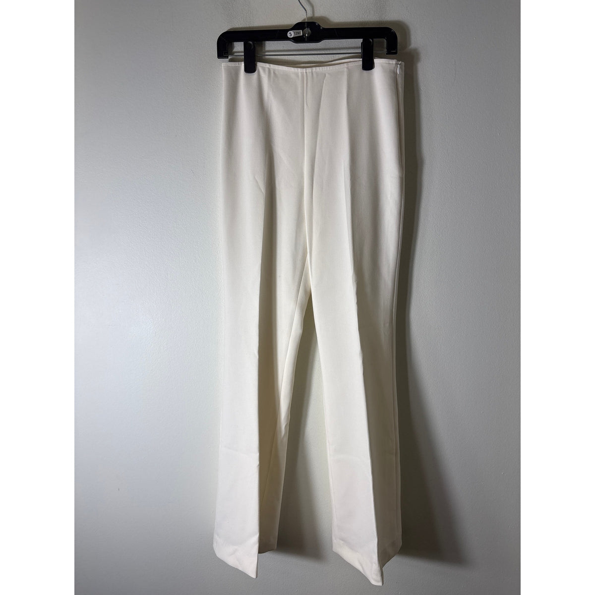 Trina Turk Off White Flat Front Wide Leg Dress Pants Sz 2