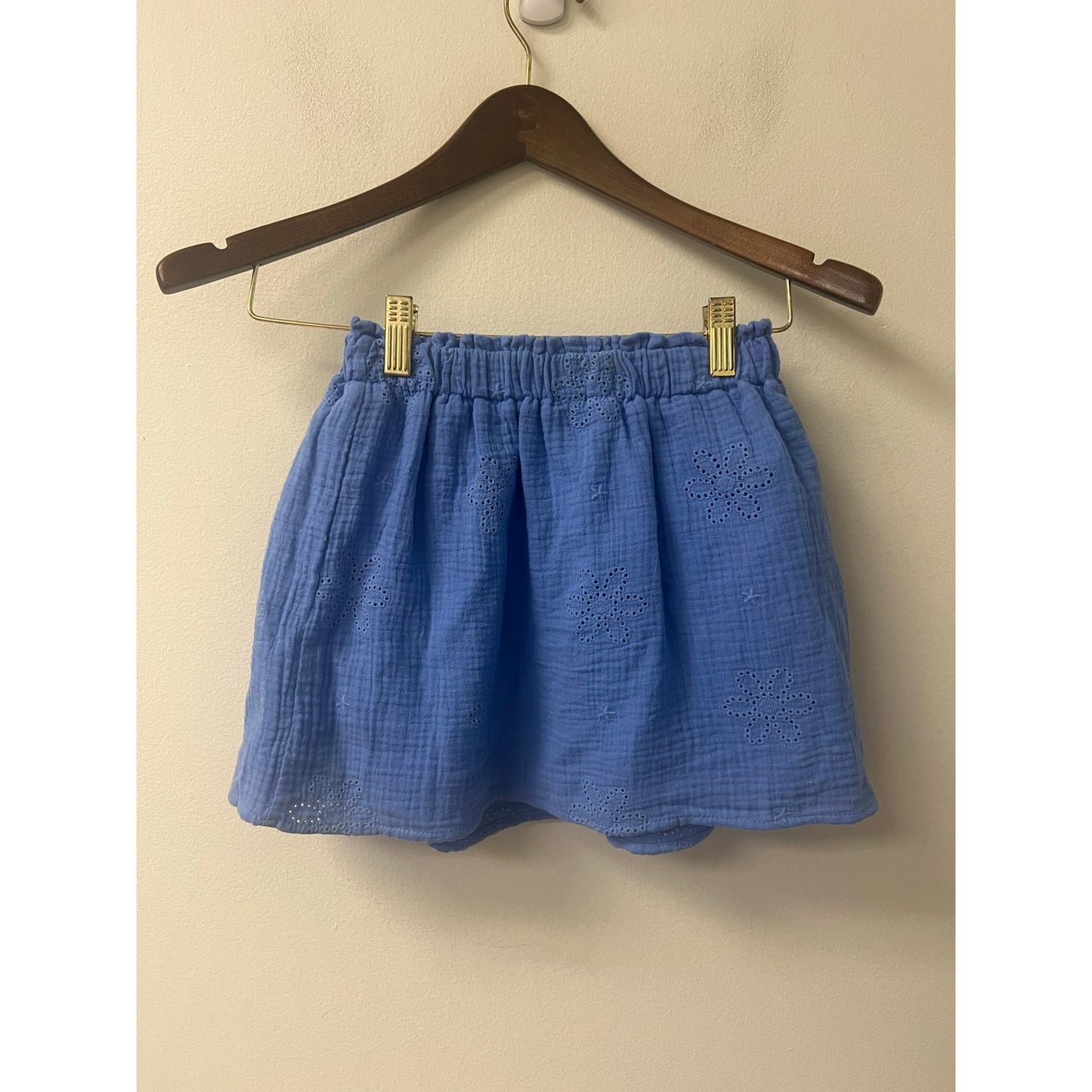 Cupcakes and Cashmere Girls Blue Shirt and Skirt Set Sz M(7/8)