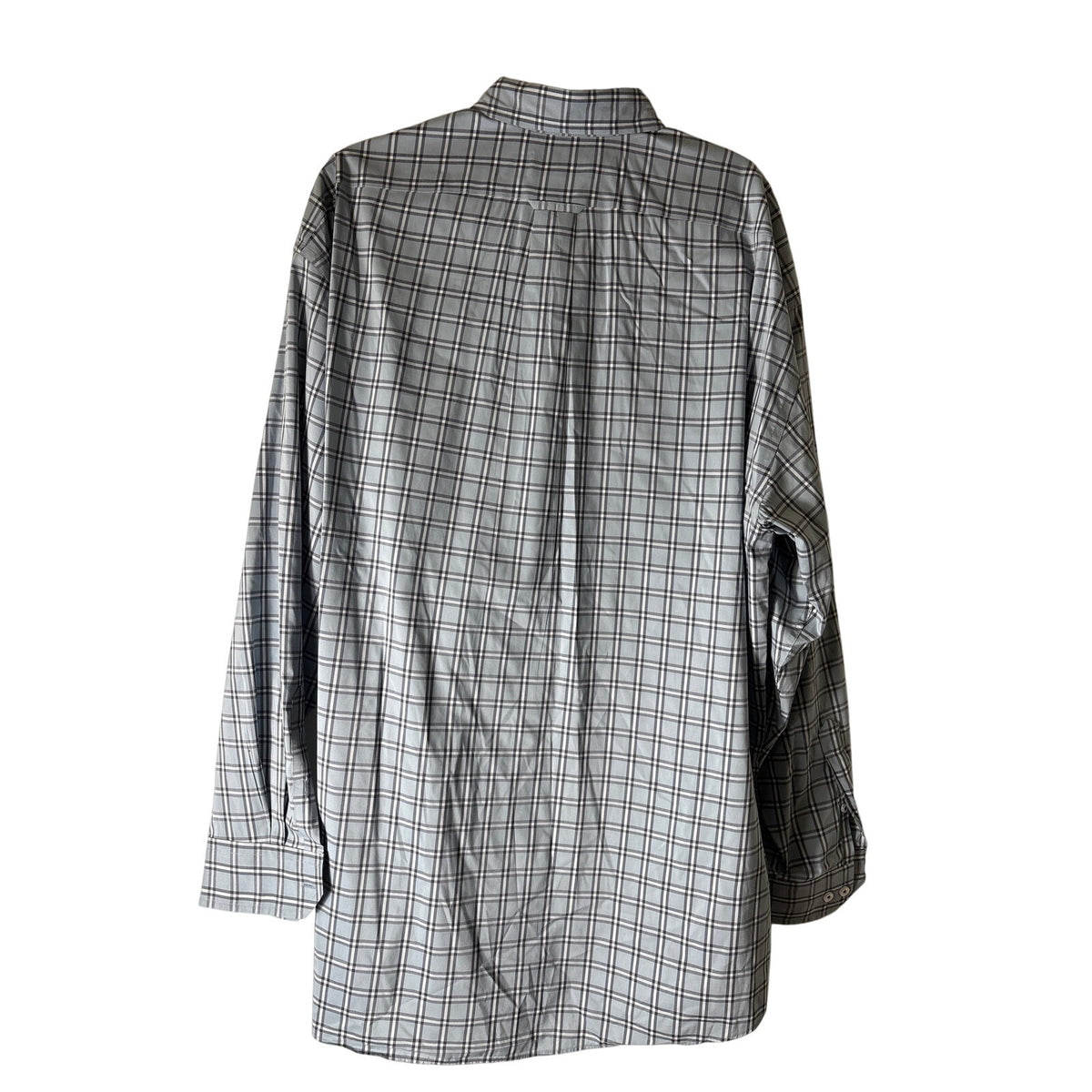 Onward Reserve Blue and Gray Plaid Button Up Shirt Sz XXL
