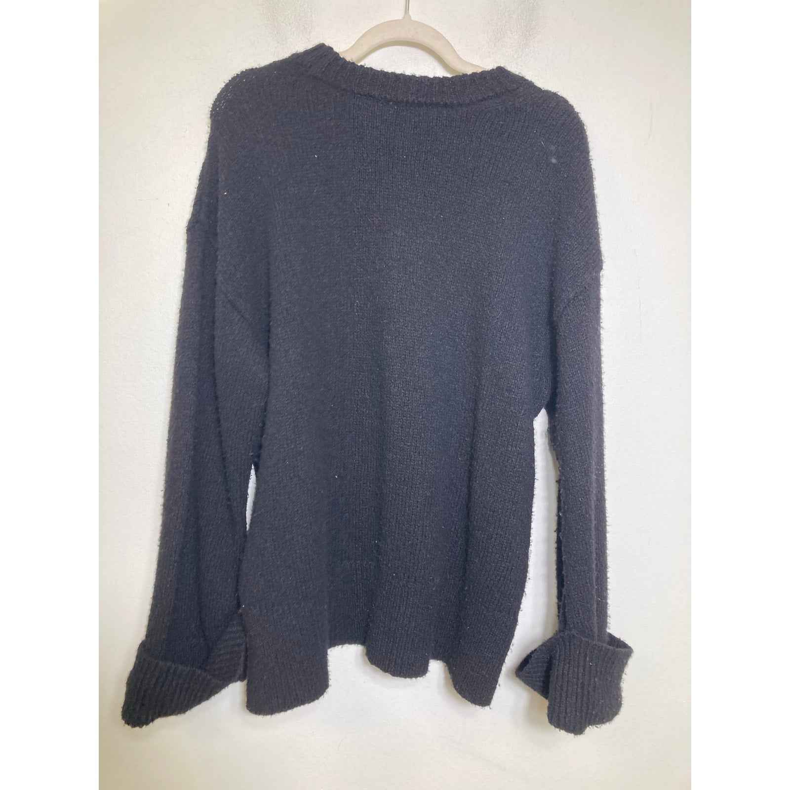 FRAME Black Long Sleeve Sweater Sz M