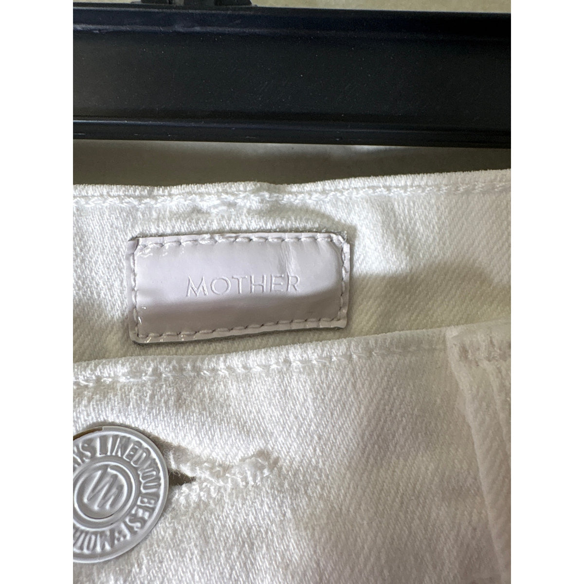 Mother White The Insider Crop Step Fray Denim Jeans Sz 27