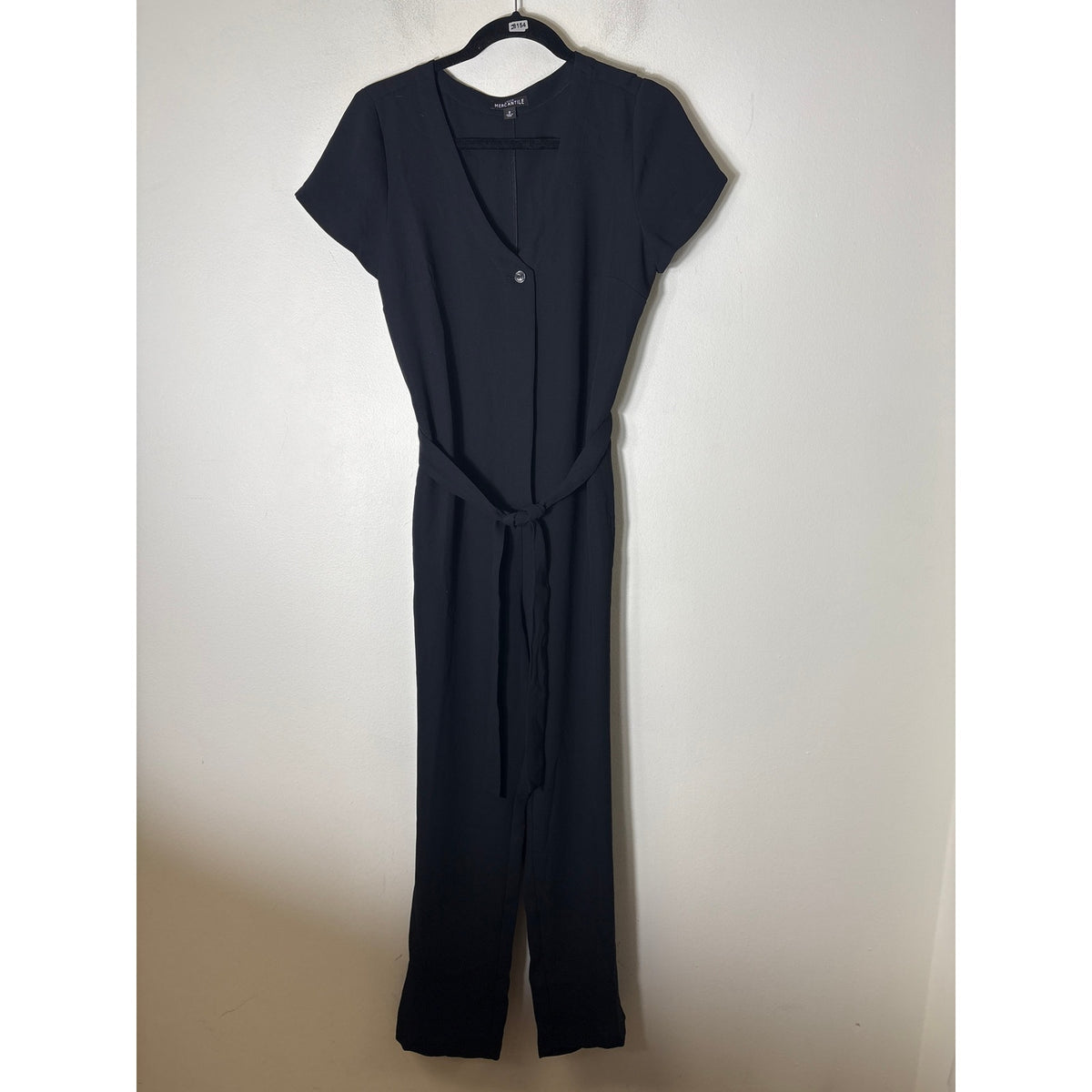 J. Crew Mercantile Black Cap Sleeve Pants Jump Suit Sz 2