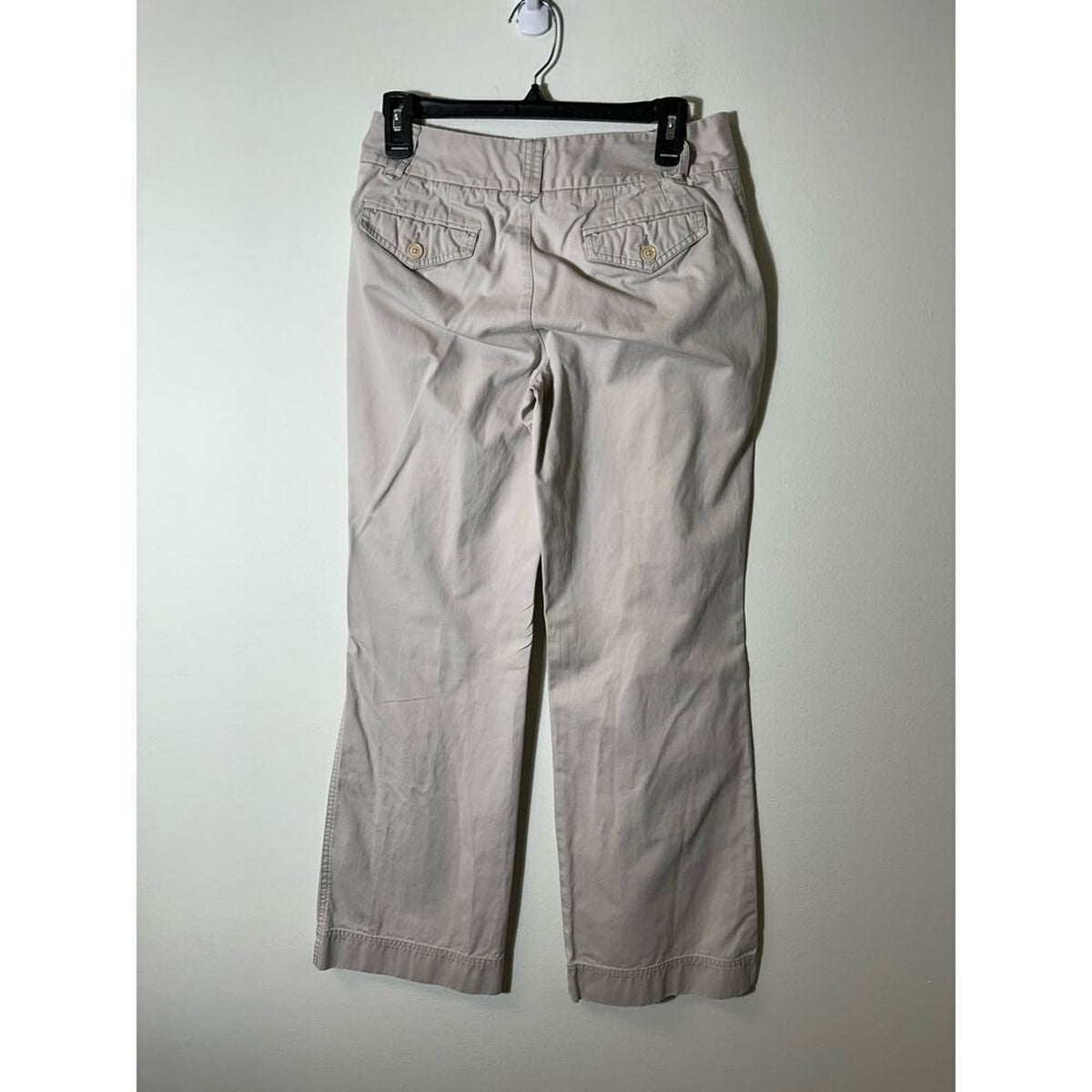 Eddie Bauer Mercer Fit Wide Leg Khaki Pants Size 4