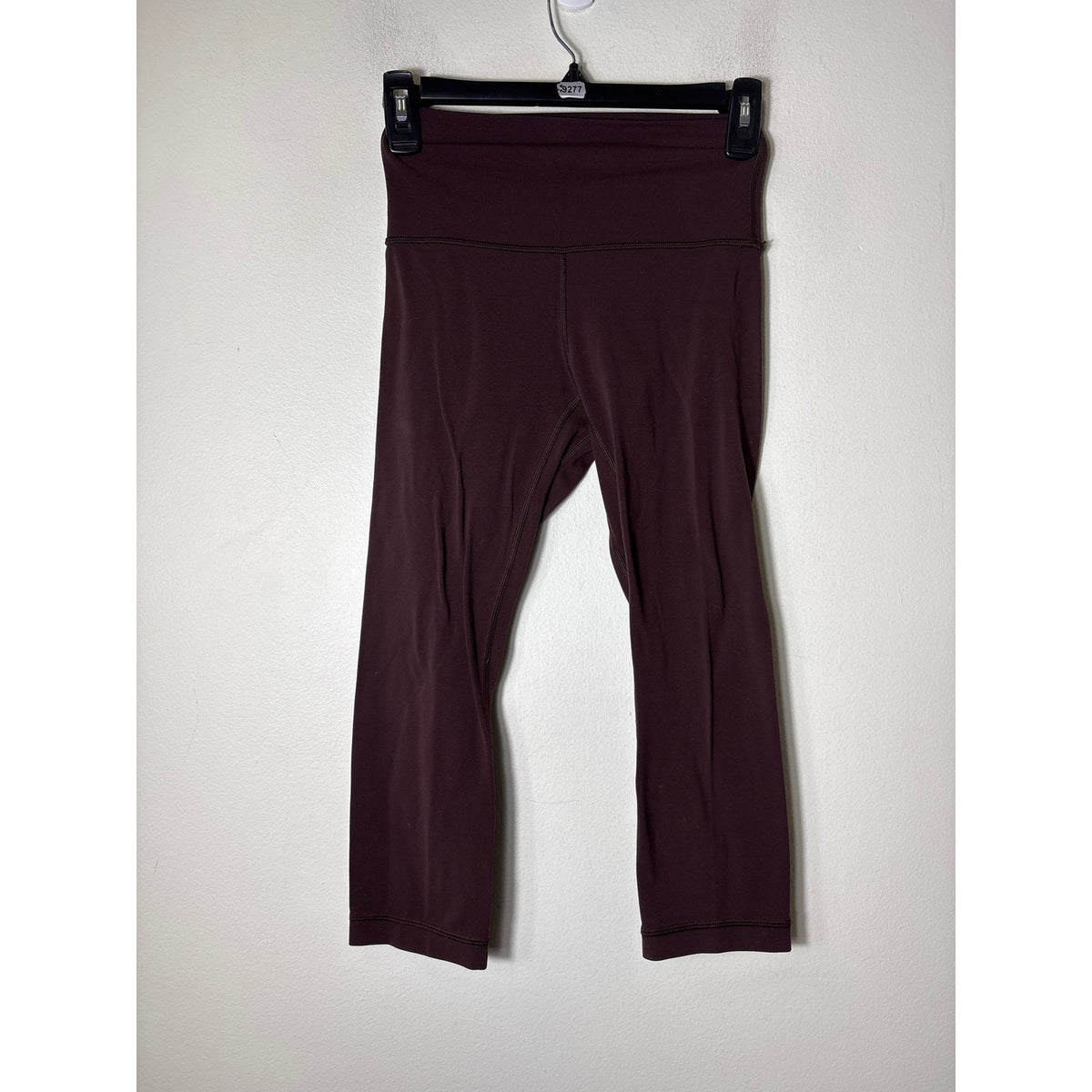 Lululemon Maroon Cropped Athletic Leggings Sz 4