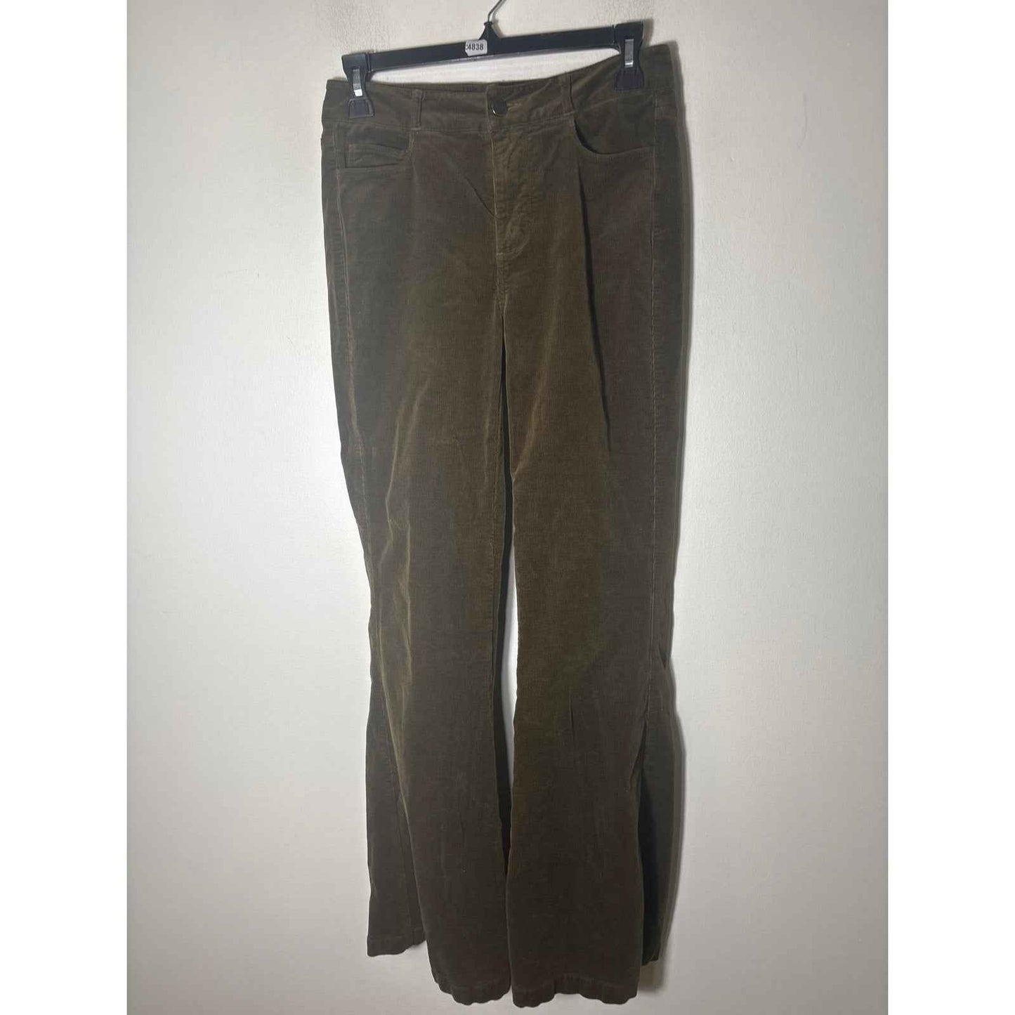 Paige Dark Green Cordoroy Boot Cut Ankle Jean Sz 26