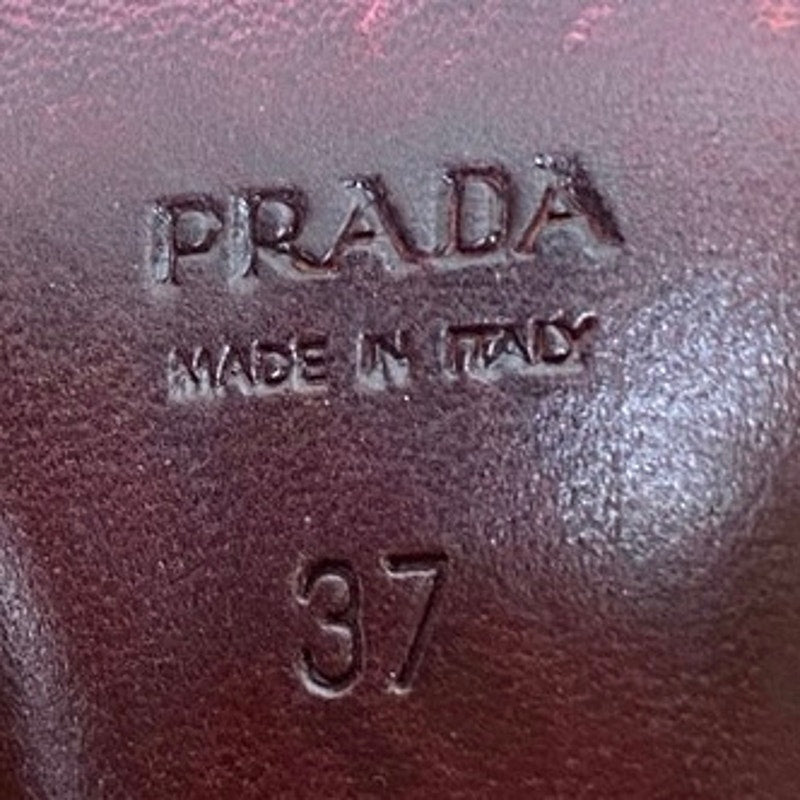 Vintage Prada Brown High Heel Pointy Toe Shoe sz 37 (6.5)