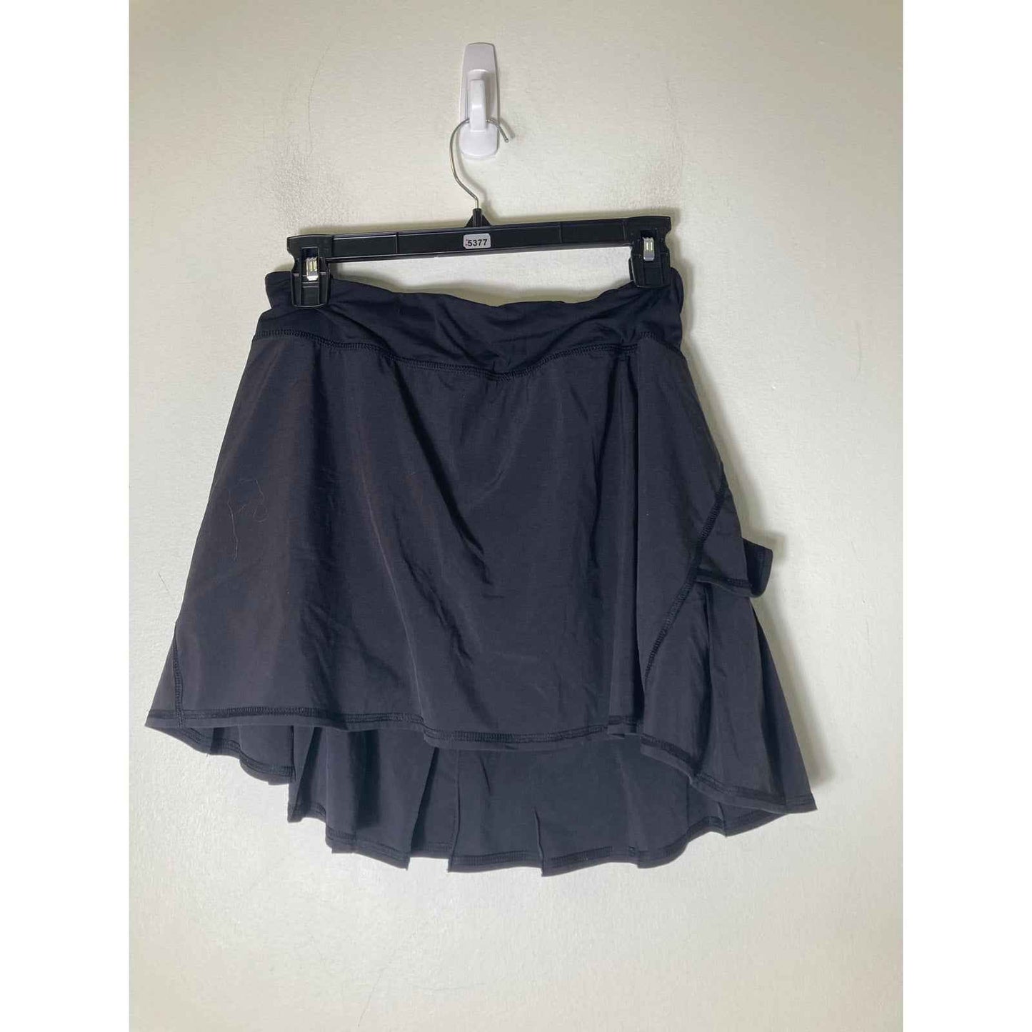 Lululemon Black Tennis Skirt W Pleats In Back Sz 10