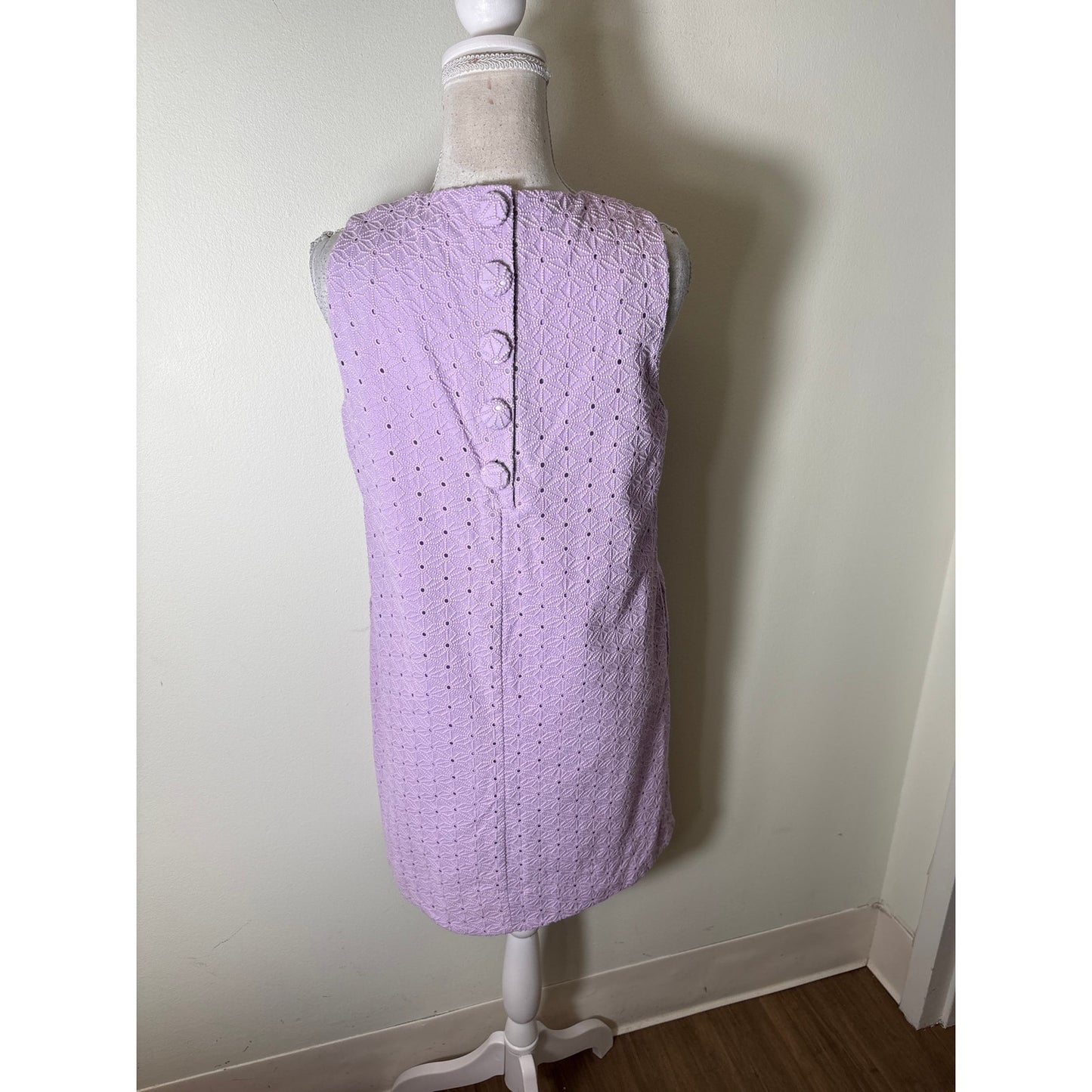 Tuckernuck Lilac Eyelet Mini Dress Sz M