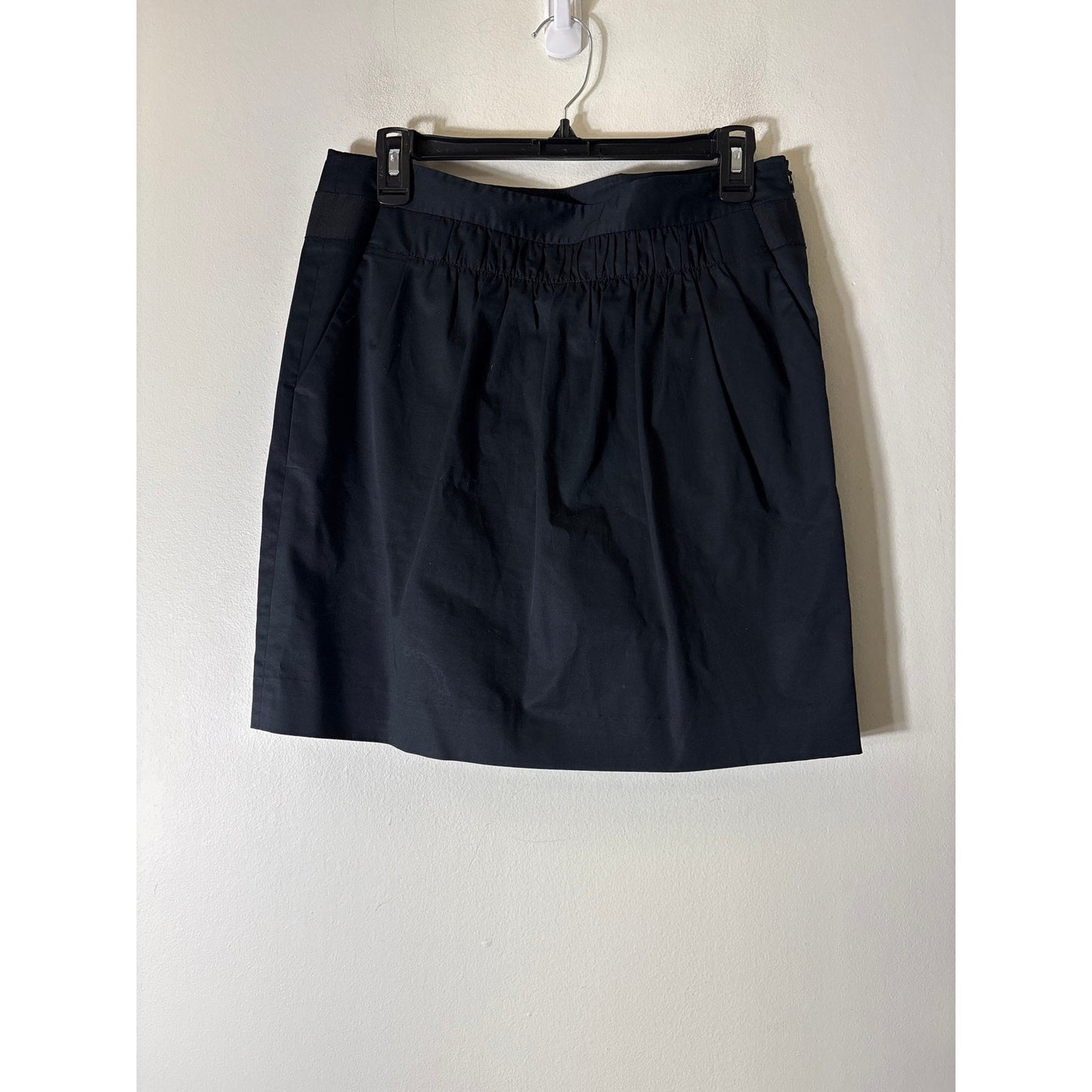 Banana Republic Black Cotton Mini Skirt Sz 6