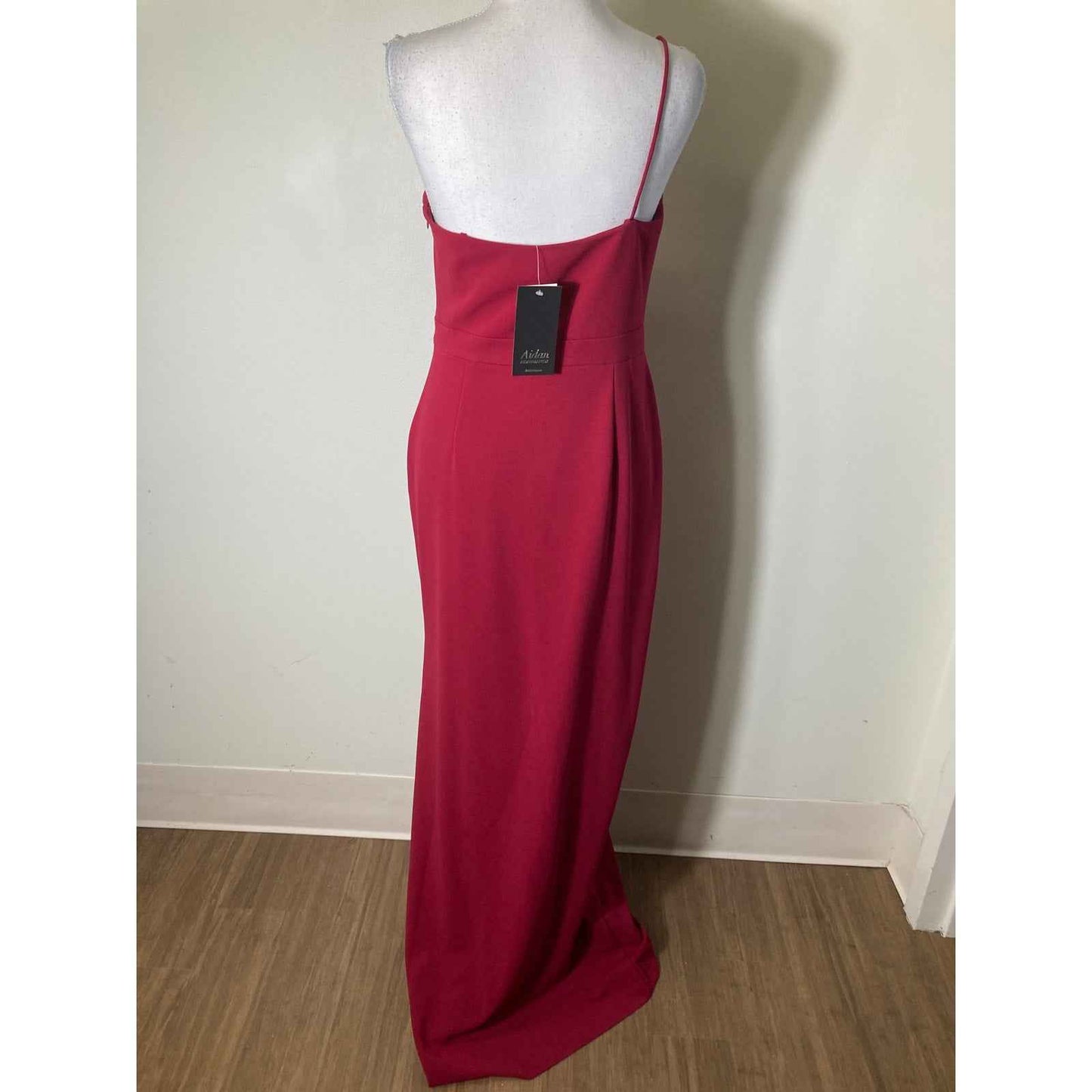 NWT Aidan One Shoulder Column Gown Sz 6