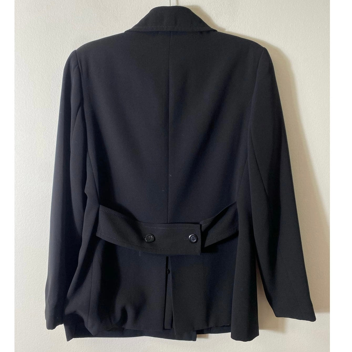 Focus 2000 Black Double Breasted Blazer Jacket Sz 6