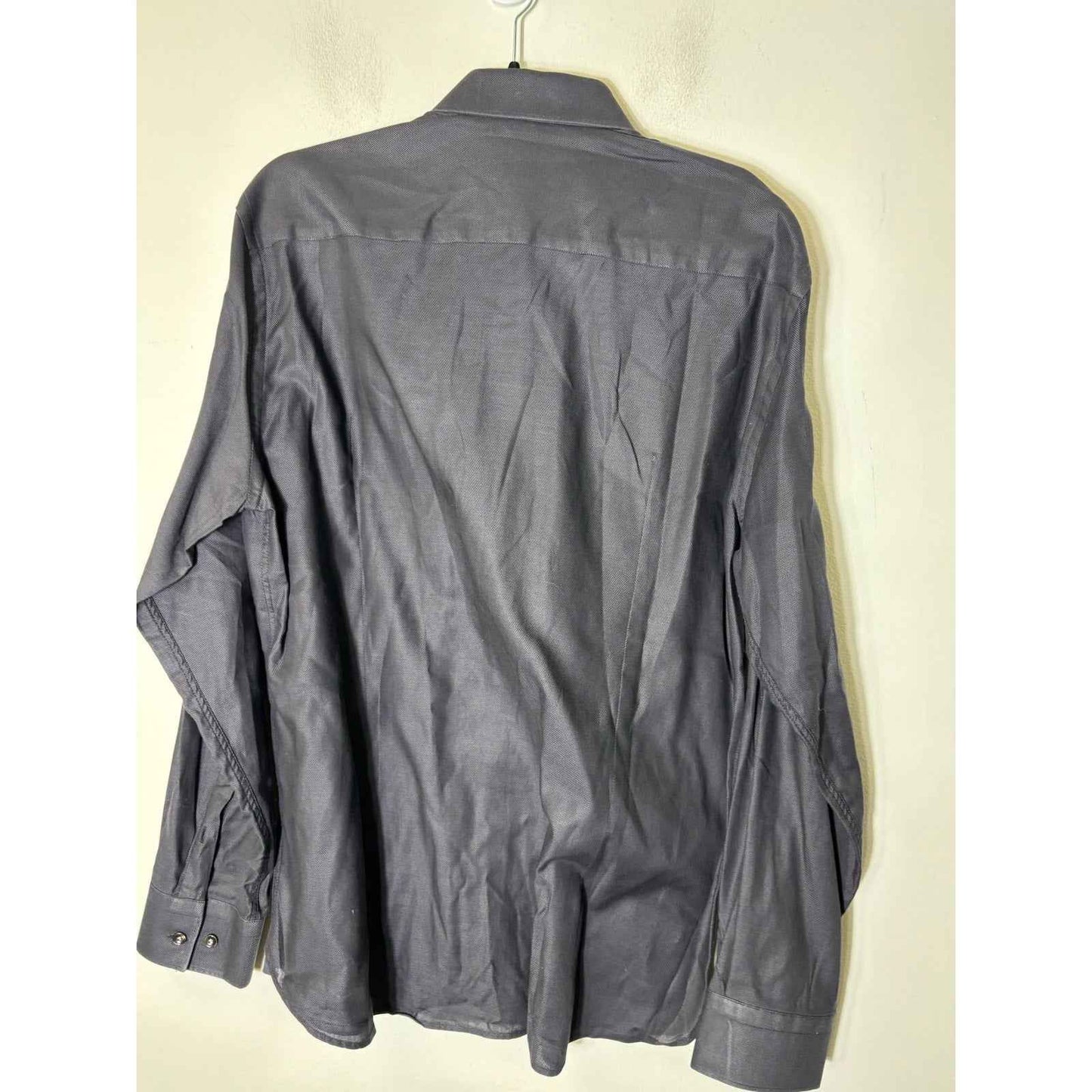 Men's Stone Rose Dark Gray Long Sleeve Cotton Button Down Shirt Sz 5