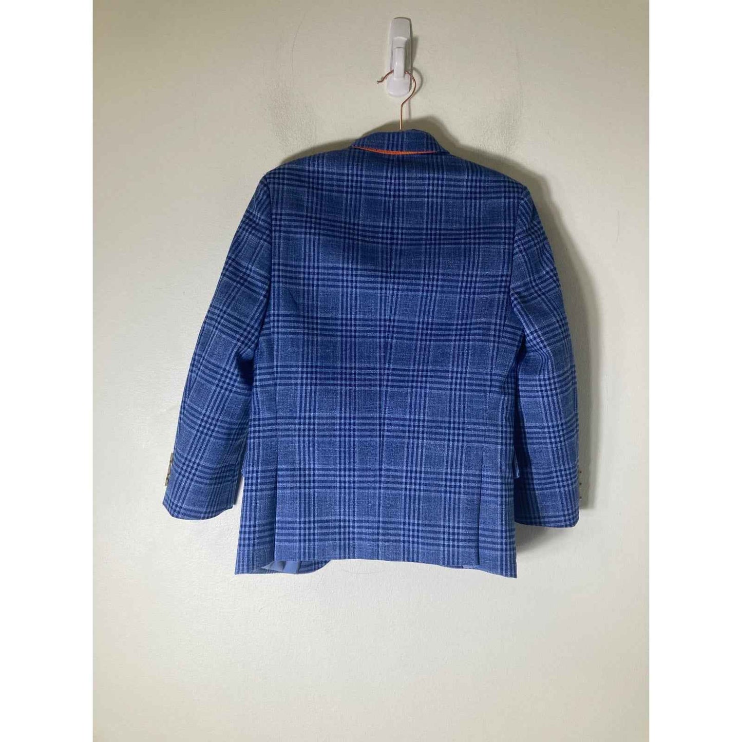 Boys Mobley & Sons Blue Plaid Sport Jacket sz 8