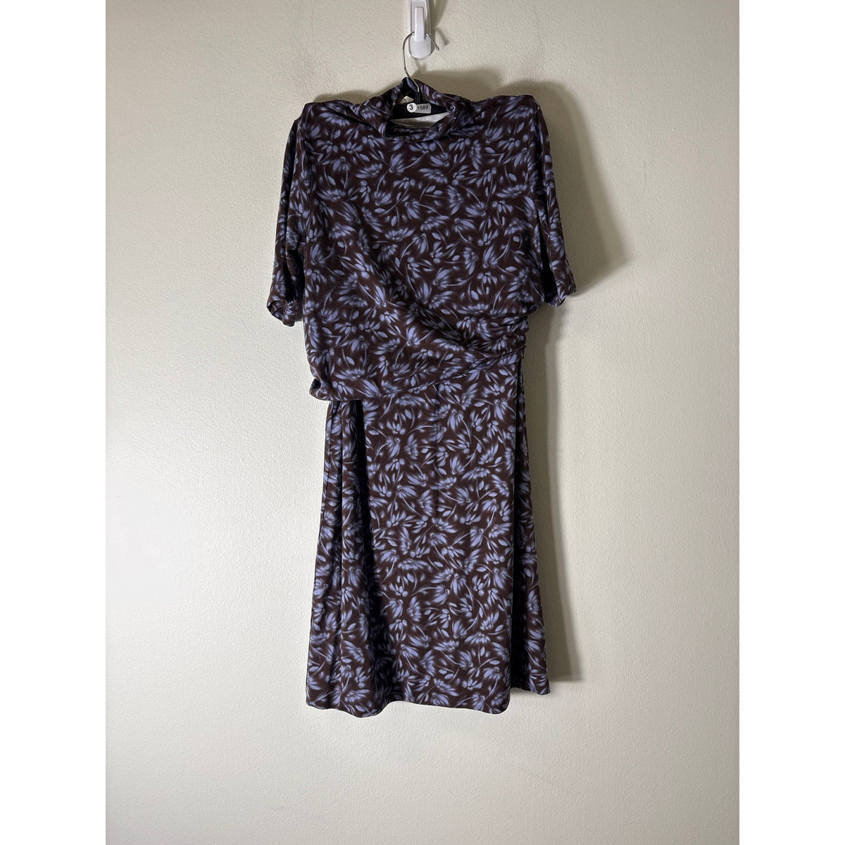 Madewell Brown and Blue Floral Skirt Set Sz XS