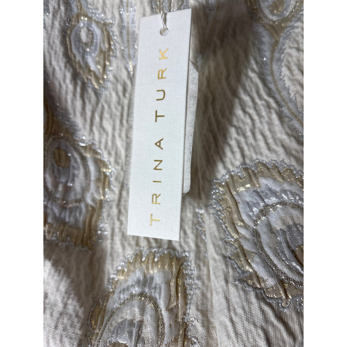 NWT Trina Turk Pop Metallic Pants Sz 4