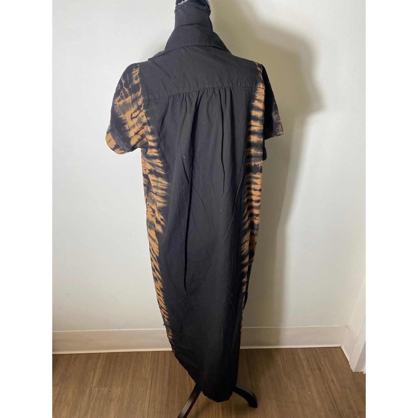 Cali by Cali Dreaming Cotton maxi Dress in Black/Brown Sz XS