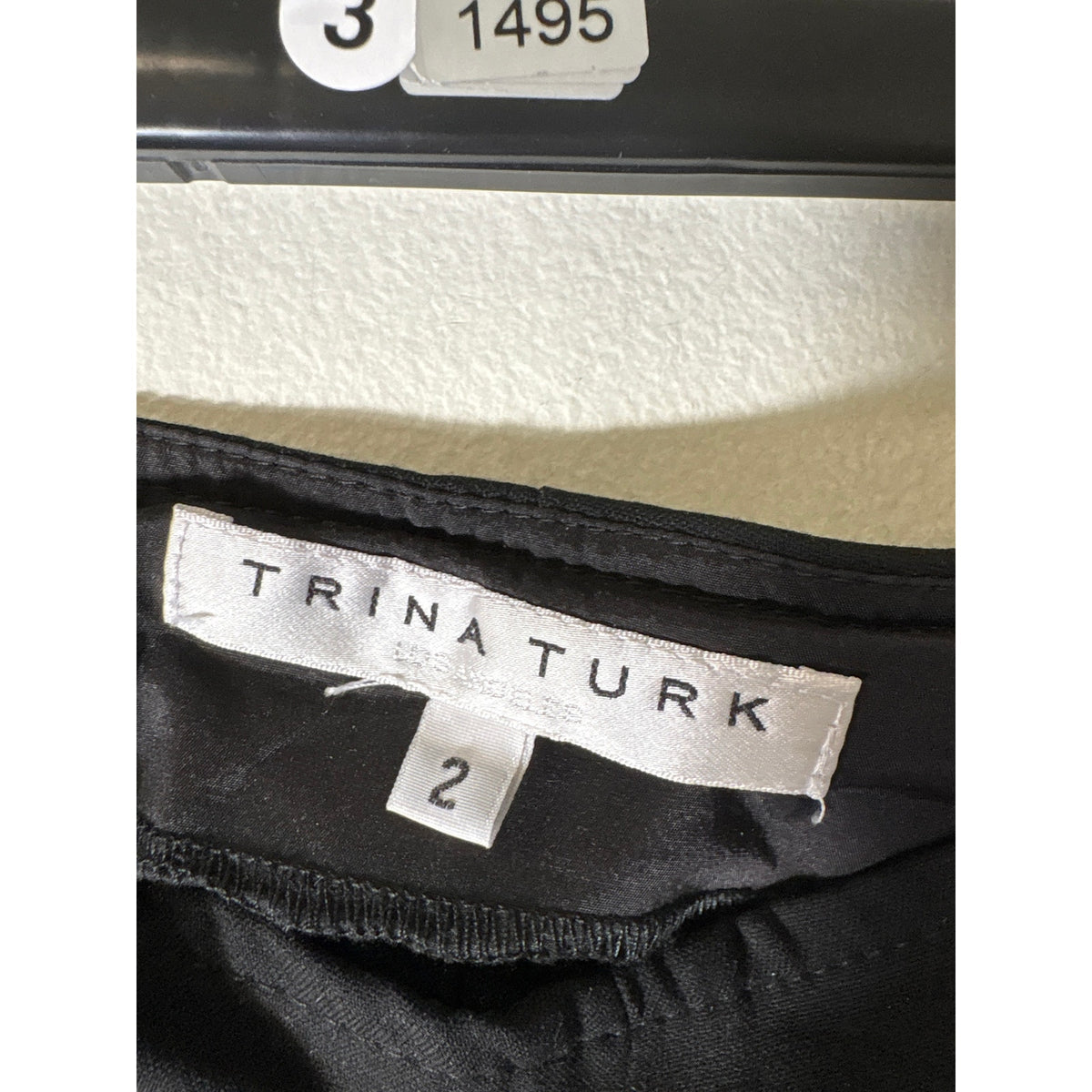 Trina Turk Black Side Zip Pants Sz 2