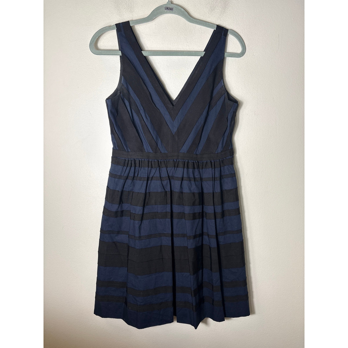 J. Crew Navy Black Sleeveless A-Line Knee Length Dress Sz 2