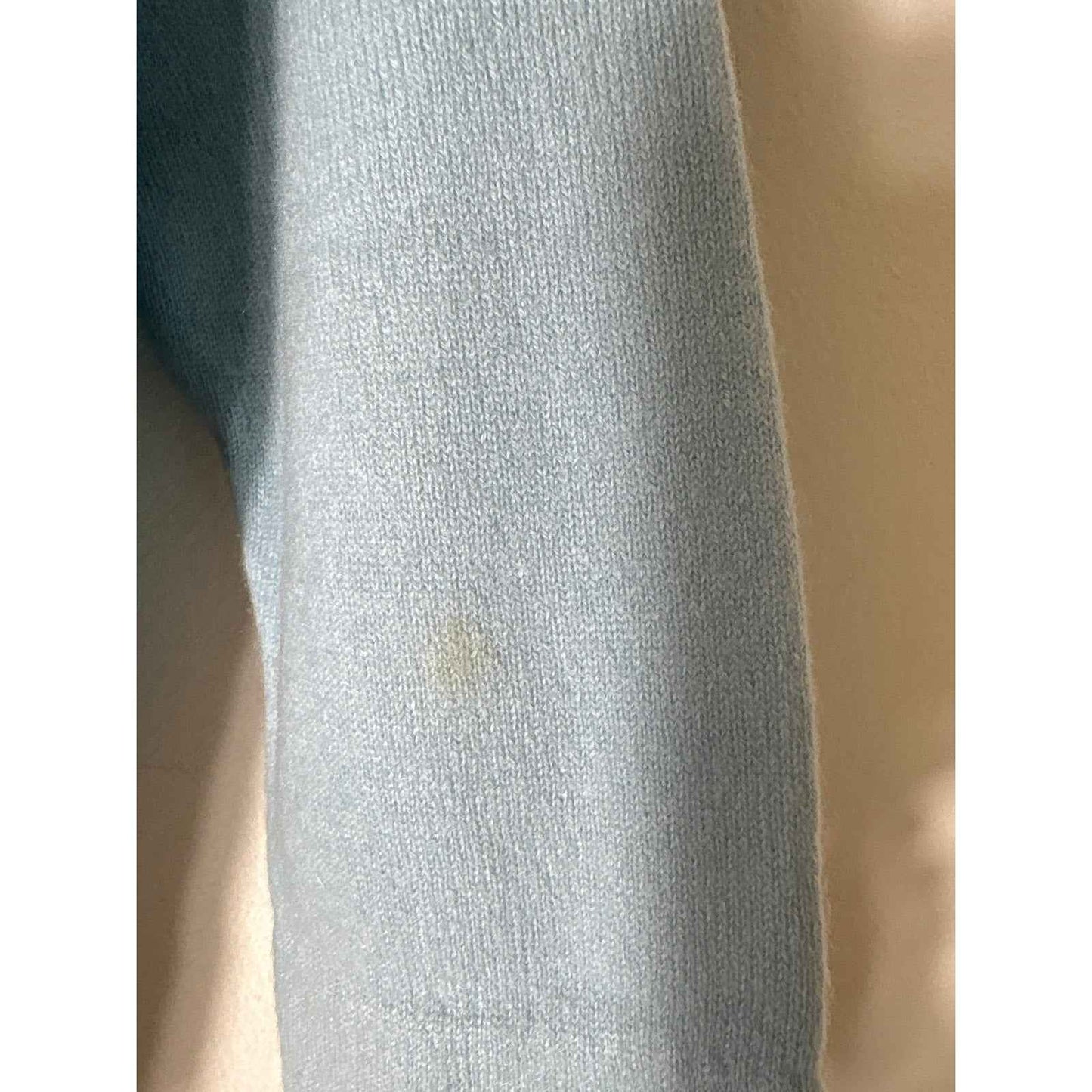 Vintage Dalton Cashmere Light Blue Cardigan with Knit Trim Sz XS