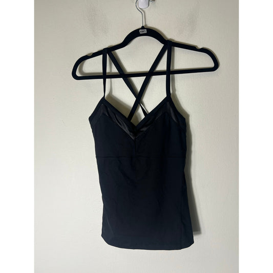 Alo Black V-Neck aThletic Tank Sz M