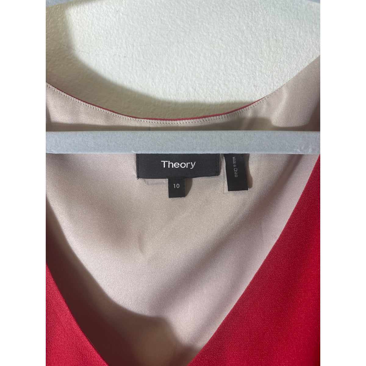 Theory Rust Sleeveless Shift Dress Sz 10