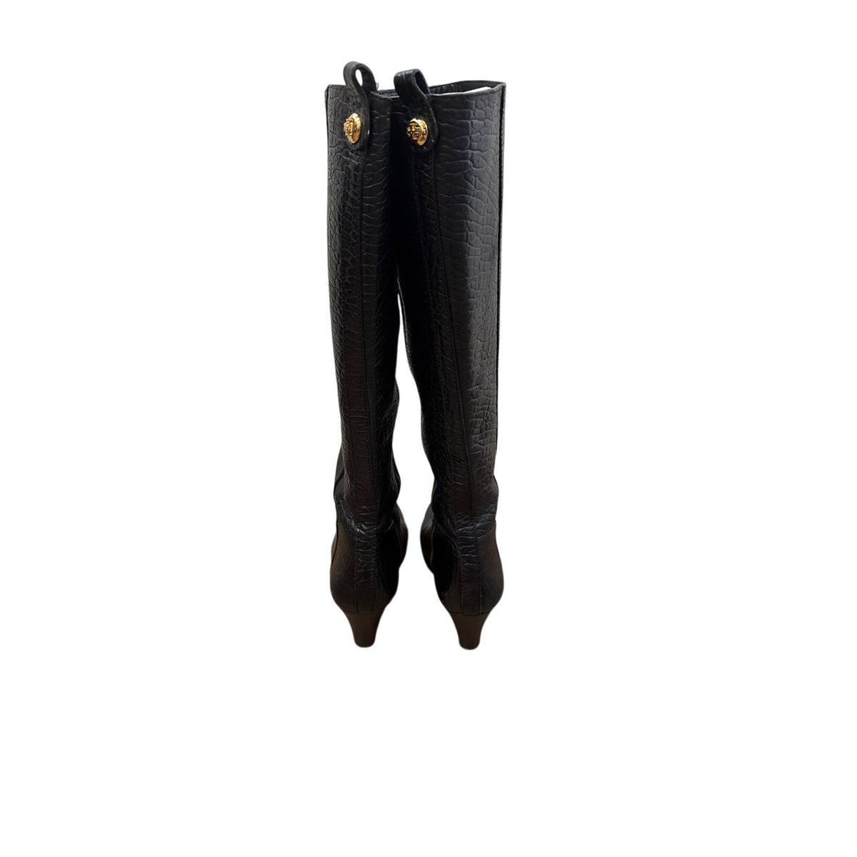 Tory Burch Black Dabney Wedge Boot Sz 8