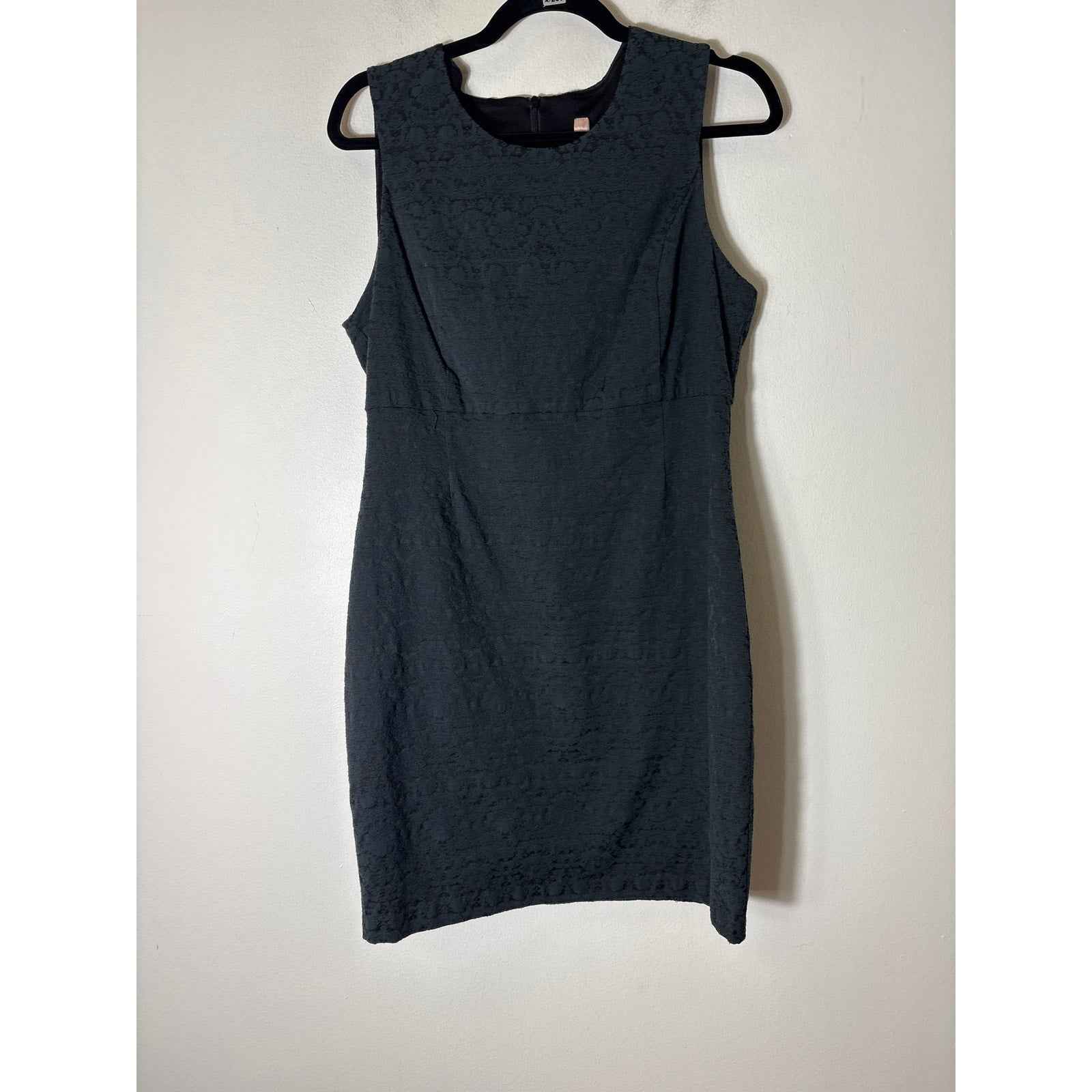 Bailey 44 Green on Black Jacquard Dress Sz L