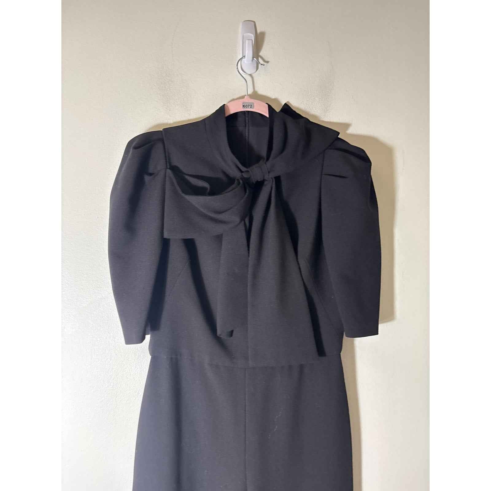 Black Halow Black Bow Jumpsuit Sz 8