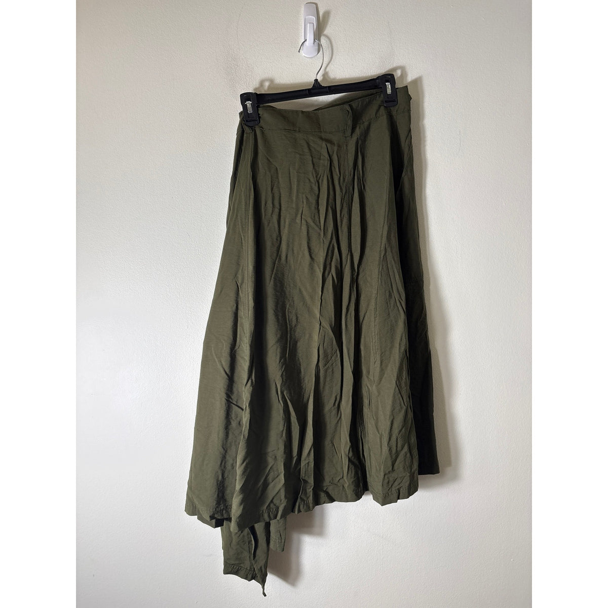 Banana Republic Olive Green Wrap Skirt Sz 10