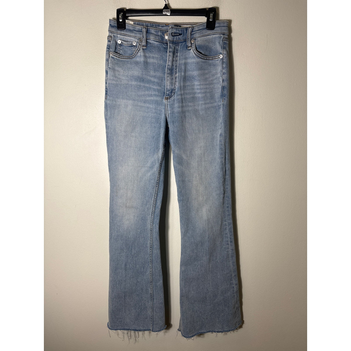 Rag & Bone Light Wash "Casey High Rise Flare" Blue Jean Sz 27