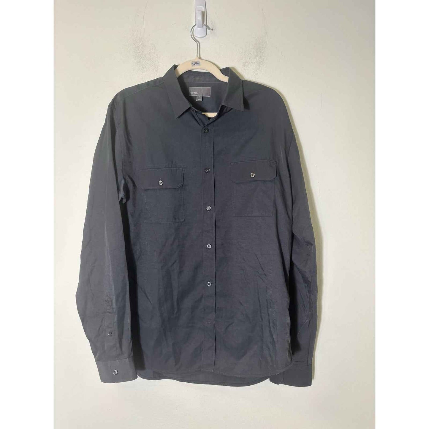 Men's Bundle of 2 Vince Long Sleeve Button Down Shirts Sz L