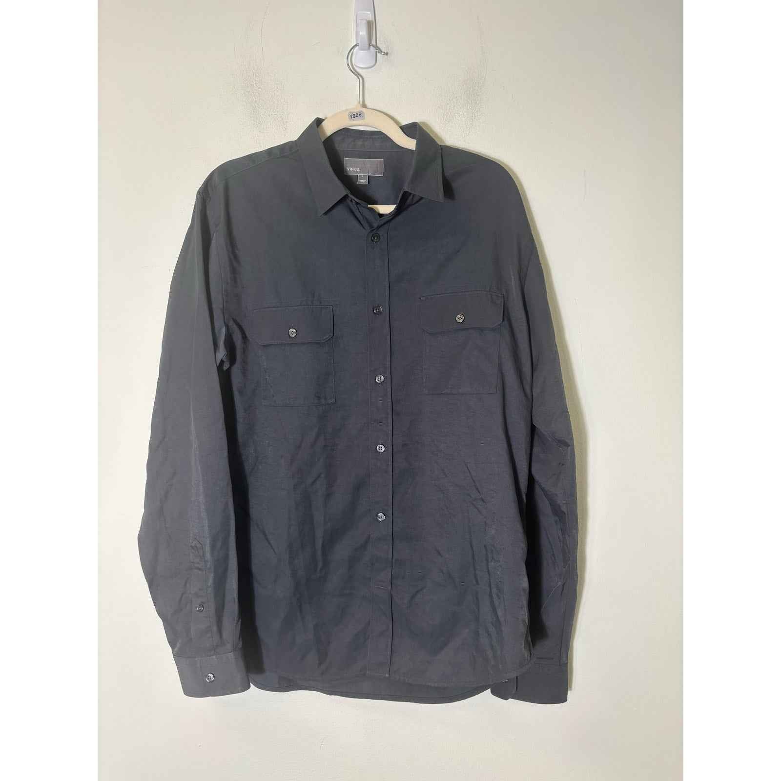 Men's Bundle of 2 Vince Long Sleeve Button Down Shirts Sz L