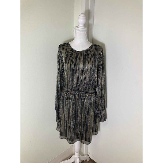 Ramy Brook Shimmery Gold and Mulit Color Party Dress Sz (fits like a sm/med)