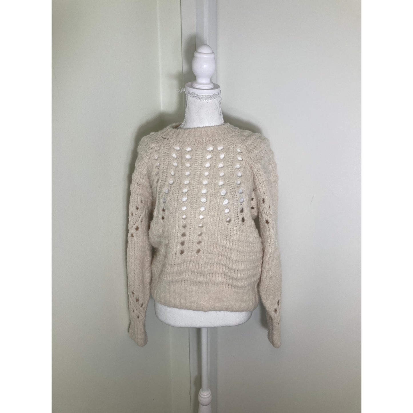 IRO Cream Chunky Sweater Sz M
