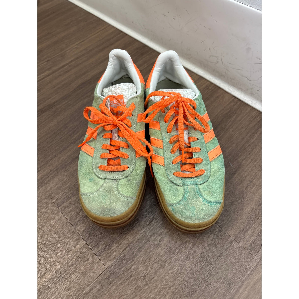 Adidas Green Gazelle Swede Stacked Sneaker Sz 7