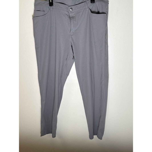 Men's Lulemon Gray Performance Style Pants Sz 40x32