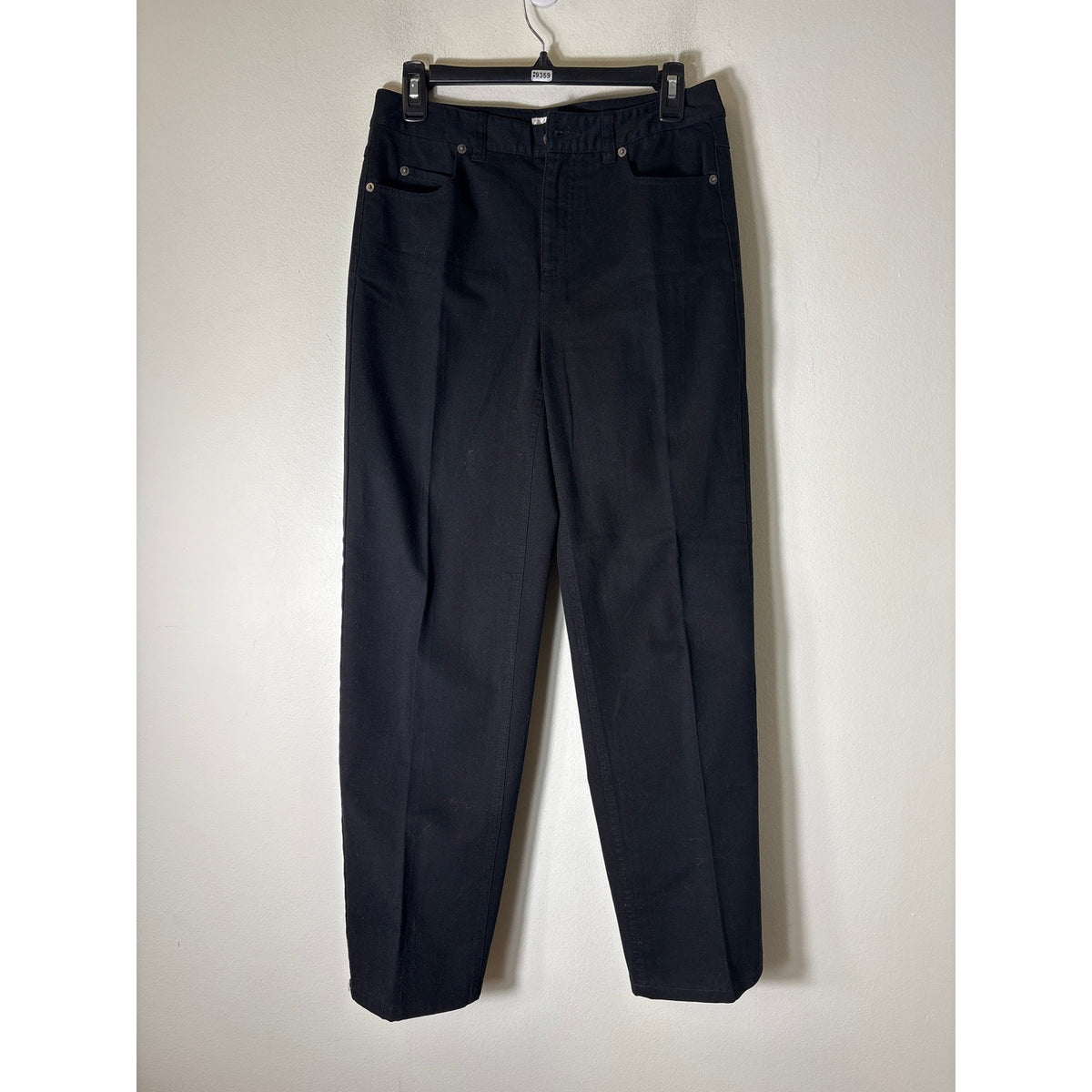 Talbots Black Stretch Jeans Straight Leg Sz 4