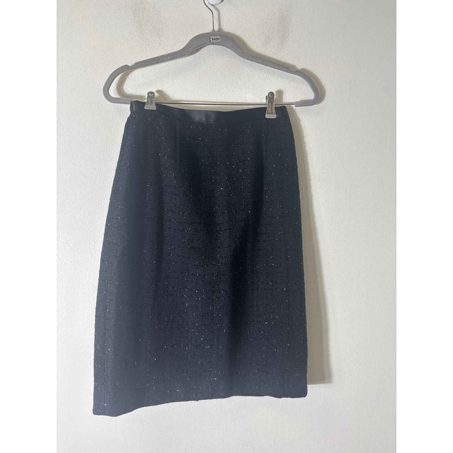 Donna Morgan Black with Shimmer Special Occasion Skirt Suit Set Sz 6