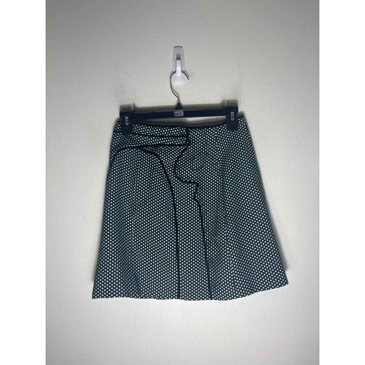 NWT C/Meo Collective Dark Green Polka Dot "Long Lasting" Mini Skirt Sz 2