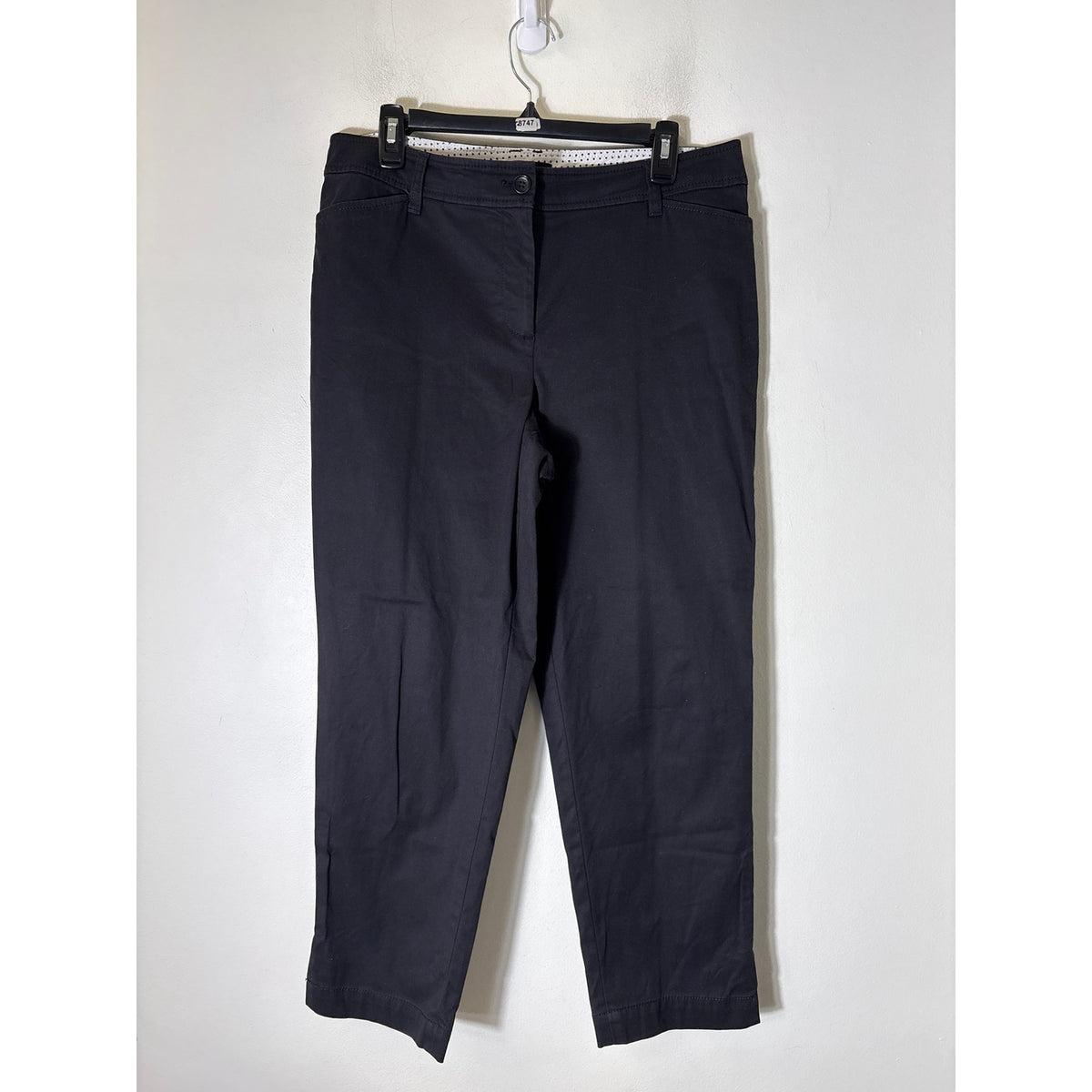 Talbots Black Perfect Crop Pant Sz 10