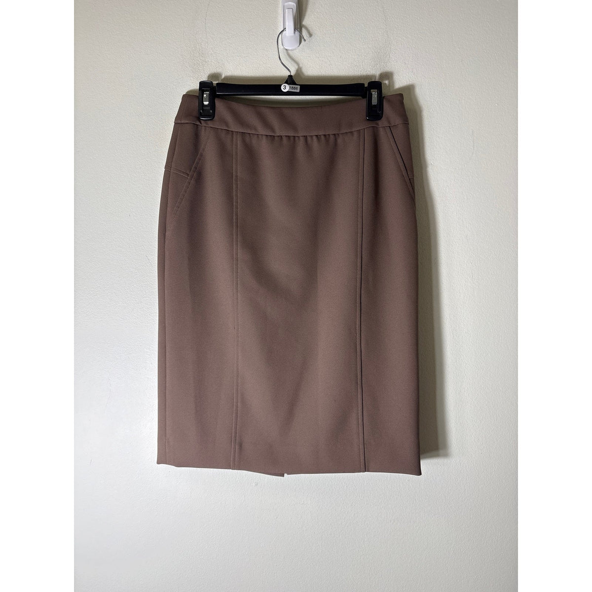 Piece Of Cloth Taupe Knee Length Pencil Skirt Sz 4