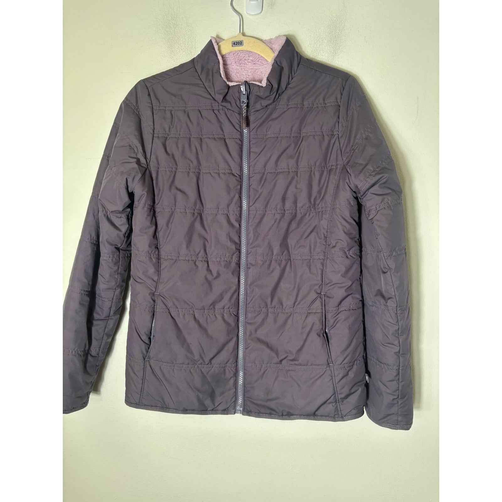 Athleta Girl Reversible Purple  Winter Jacket, No size tag approx girls XL