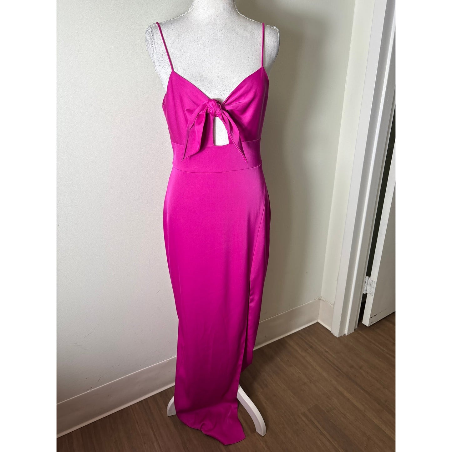 Aiden by Aiden Maddox Fushia Floor Length Gown Sz 2